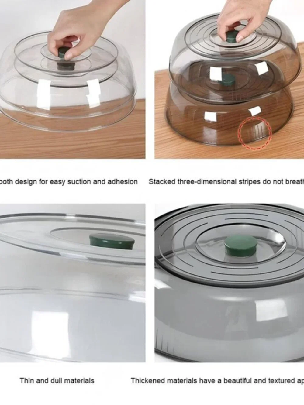 4 Pcs Long-Lasting Food Cover Rust-Proof Sturdy Plastic Storage Baking Home Tool